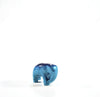 Brushed Aqua Elephant Trunk Down  by Tilnar Art Small Brushed Aqua Elephant Trunk Down  by Tilnar Art Small