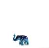 Brushed Aqua Elephant Trunk Up by Tilnar Art Small Brushed Aqua Elephant Trunk Up by Tilnar Art Small