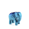 Brushed Aqua Elephant Trunk Down  by Tilnar Art Large Brushed Aqua Elephant Trunk Down  by Tilnar Art Large