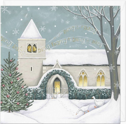 Ringing Church Christmas Card