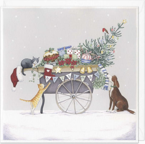Trolley of Treats Christmas Card