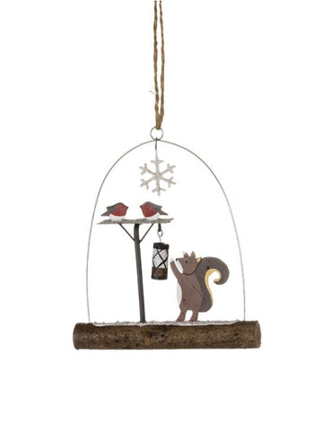 Bird Food Thief Hanging Christmas Decoration from Shoeless Joe