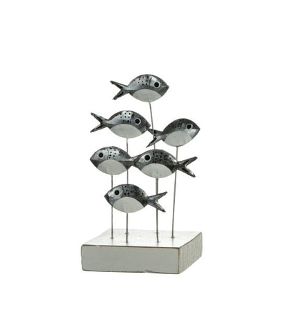 Shoeless Joe Swirl of Silver Sea Bream on Plinth