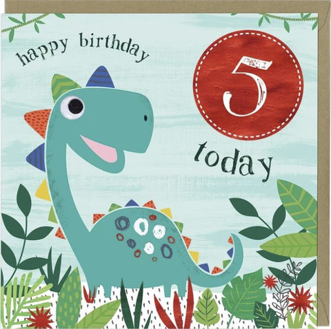 5 Today Happy Birthday Greetings Card