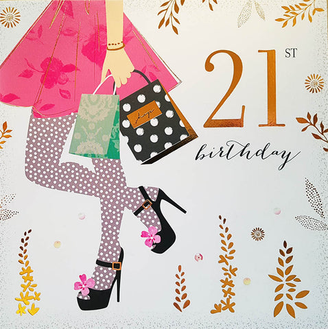 21st Birthday Greeting Card