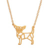 Annie Oak Chihuahua Geometric Necklace