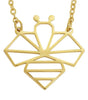 Annie Oak Bee Geometric Necklace in Gold Annie Oak Bee Geometric Necklace in Gold