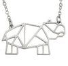 Annie Oak Hippo Geometric Necklace Silver Annie Oak Hippo Geometric Necklace Silver