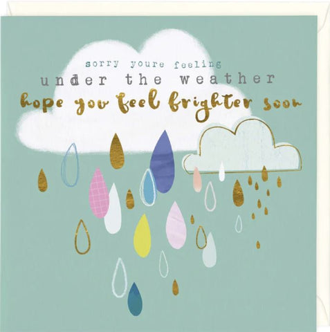Under the Weather Hope You Feel Brighter Soon Card