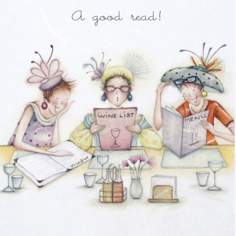 A Good Read Greeting Card from Berni Parker