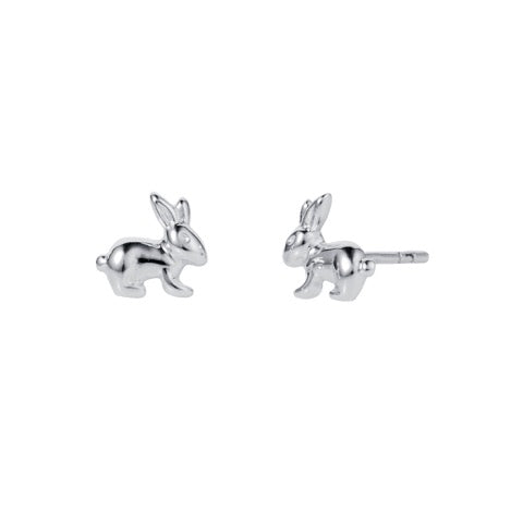 Christin Ranger Bunny Rabbit SilverStud Earrings