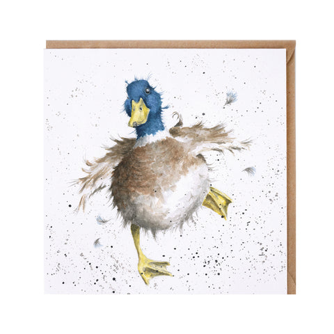 A Waddle and a Quack Greeting Card from Wrendale Designs.