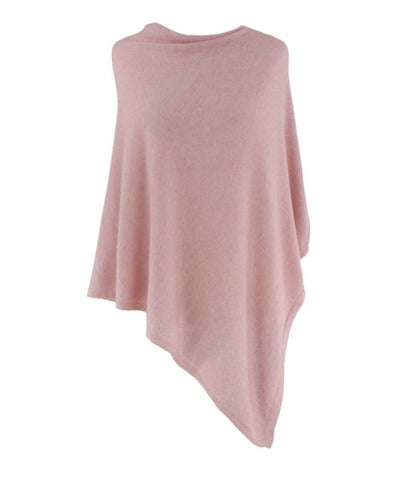 Italian Wool/Cashmere Candy Pink Poncho from Cadenza