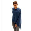 Italian Wool/Cashmere Mix French Navy Poncho from Cadenza Italian Wool/Cashmere Mix French Navy Poncho from Cadenza