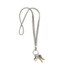 Hot Tomato Lanyard with Clip and Key Ring - Clear/Grey Hot Tomato Lanyard with Clip and Key Ring - Clear/Grey