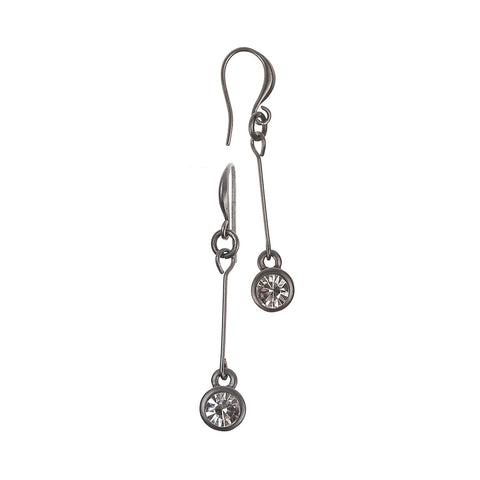 Hot Tomato Faceted Crystal 'Pin' Drop Earrings