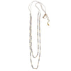 Hot Tomato Layered Twin Crystals on Slip Chain in Worn Gold Hot Tomato Layered Twin Crystals on Slip Chain in Worn Gold