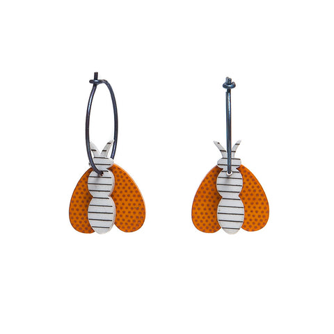 Lene Lundberg K-Form Moth Earrings