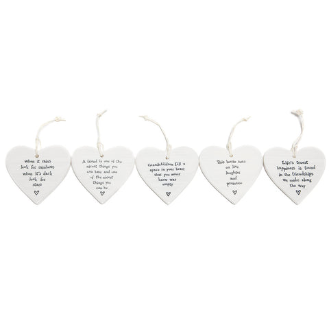 East of India Round Ceramic Hearts (1)