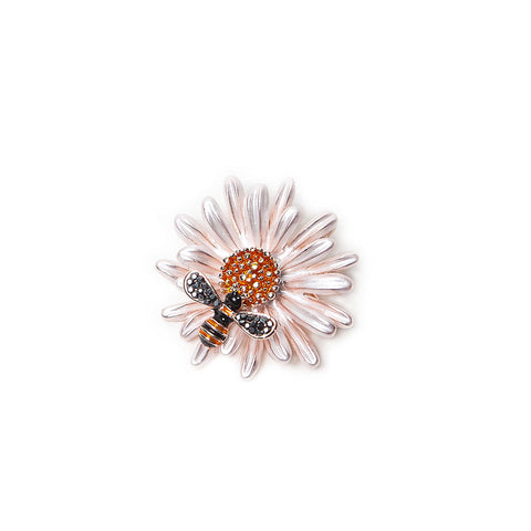 Eastar Daisy with Bee Brooch