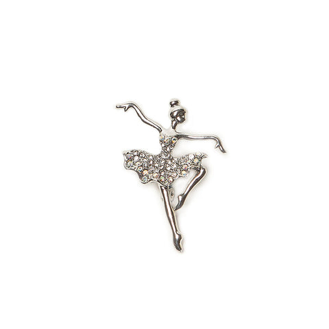 Sparkly Diamante Ballerina Brooch