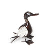 Small Brown Metal Duckling with White Wings garden ornament Small Brown Metal Duckling with White Wings garden ornament