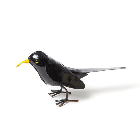 Small Metal Sparrow garden ornament