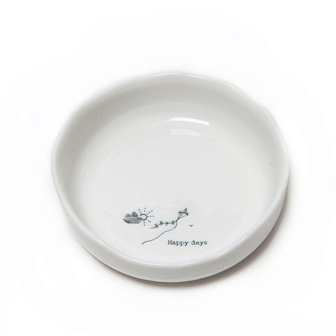 East of India Glazed Wobbly Porcelain