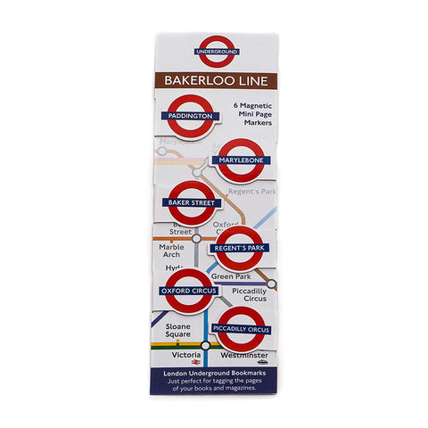 London Underground Bakerloo Line Book Markers by If