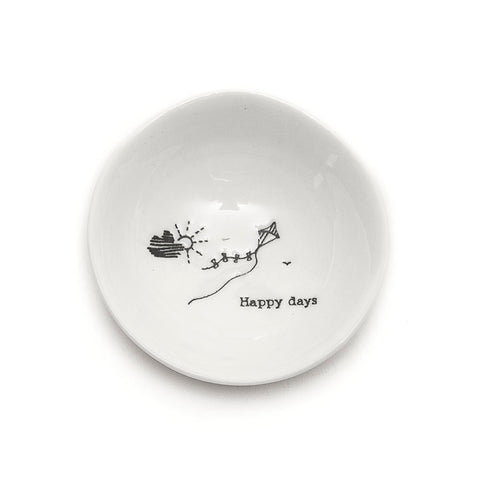 East of India Glazed Small Porcelain