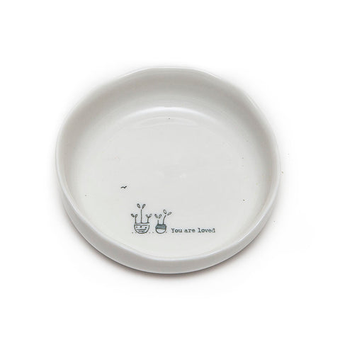 East of India Glazed Medium Wobbly Porcelain