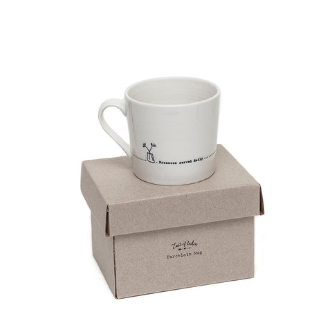 East of India Wobbly Mug - Prosecco Served Daily on presentation box