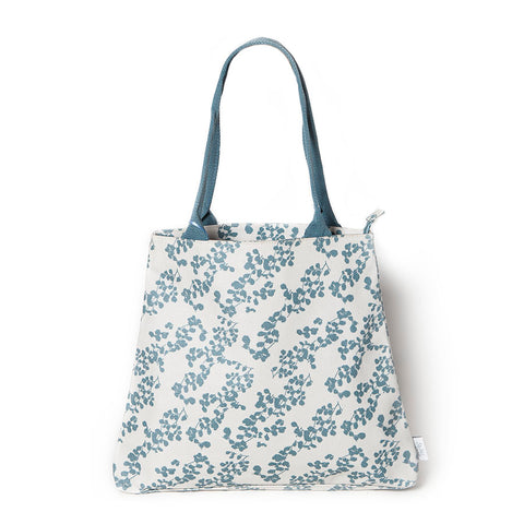 Shruti Green/Duck Egg Oilcloth Shopper Bag