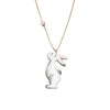 Angel Ceramics  Glazed Ceramic Bunny and Star Necklace Angel Ceramics  Glazed Ceramic Bunny and Star Necklace
