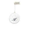 East of India 'It's the Most Wonderful Time...' Flat Ceramic Bauble reverse East of India 'It's the Most Wonderful Time...' Flat Ceramic Bauble reverse