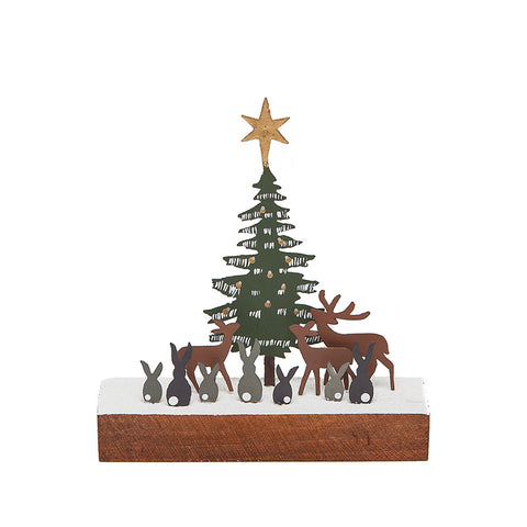 Shoeless Joe Forest Christmas Scene