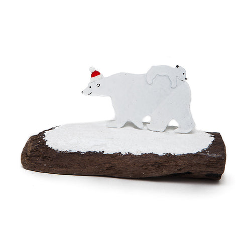 Shoeless Joe Piggy Back Polar Bear