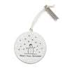 East of India 'Baby's First Christmas' Flat Ceramic Bauble East of India 'Baby's First Christmas' Flat Ceramic Bauble