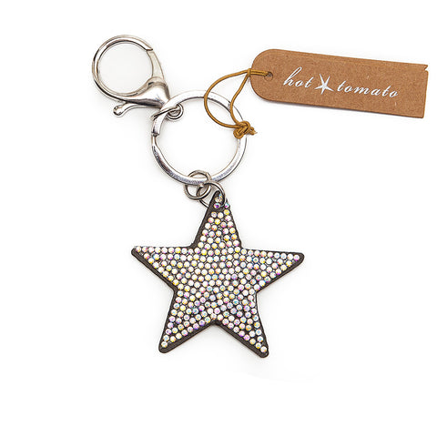 Hot Tomato Sparkly Double Sided Starlet Key Ring