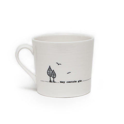 East of India Wobbly Mug - May Contain Gin