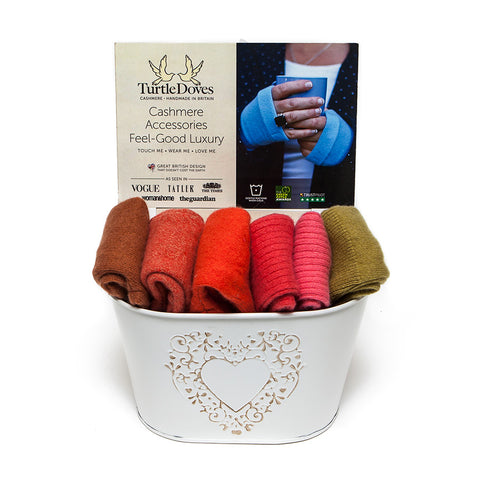 Turtle Doves not Just Gloves Pure Cashmere Wristwarmers - Rich Colours