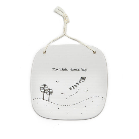 East of India Glazed Ceramic Sentiments Plaque