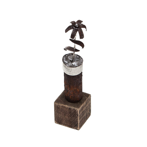Sarah Jane Brown Plantlet Sculpture in Wood and Metal