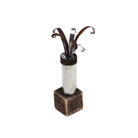 Sarah Jane Brown Plantlet Sculpture in Wood and Metal