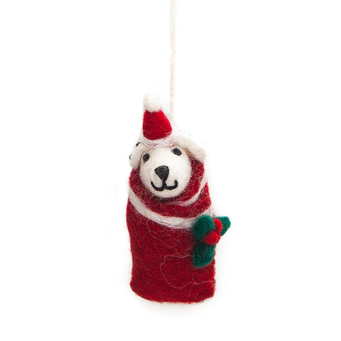 Amica Felt Christmas Swaddling Dalmatian Puppy Decoration