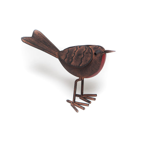Rocky the Robin Metal Bird Ornament from Hill Interiors