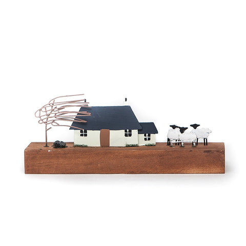 Croft with Sheep Decoration from Shoeless Joe