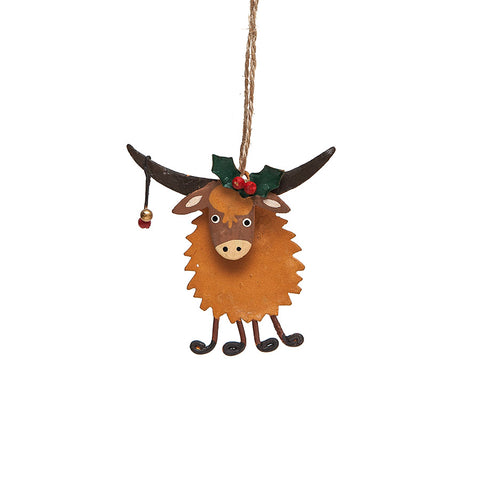 Shoeless Joe Highland Coo Decoration