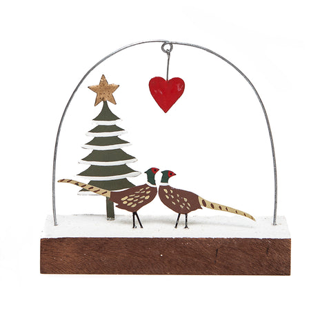 Shoeless Joe J'Adore Pheasants Standing Decoration