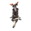 Naasgransgarden Quirky Ceramic Sitting Elk with Hanging Leg Naasgransgarden Quirky Ceramic Sitting Elk with Hanging Leg